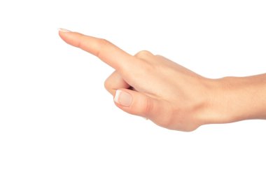 Kadının el sıkıştırma düğme