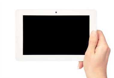 tablet bilgisayara el
