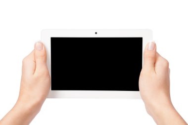 tablet bilgisayara el