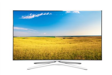 beyaz izole monitör