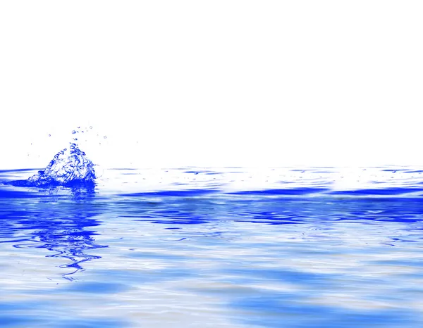 在白色背景的水和空气泡沫 — 图库照片