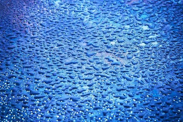 Gotas de agua sobre vidrio — Foto de Stock