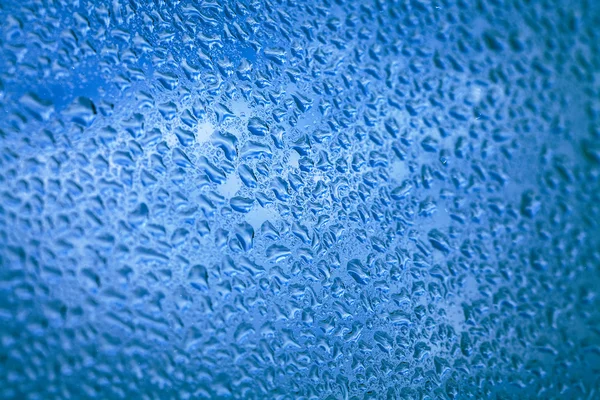 Gocce d'acqua su vetro — Foto Stock