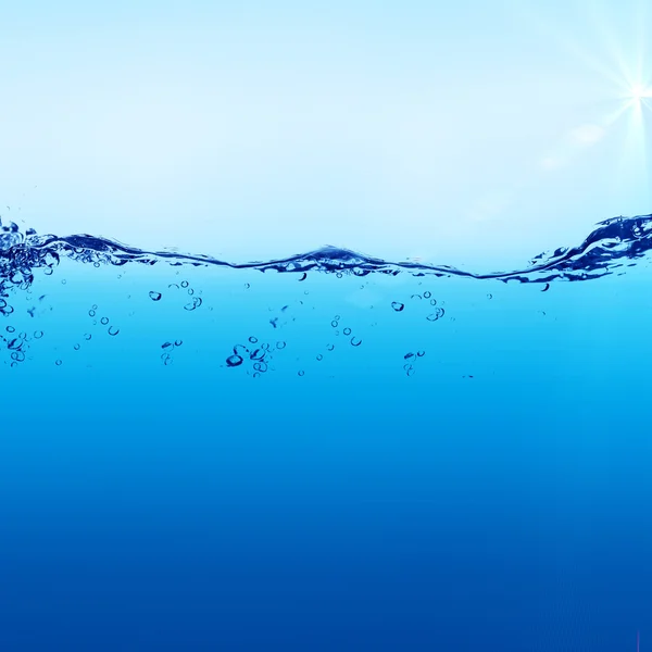 Agua y burbujas de aire de fondo — Foto de Stock