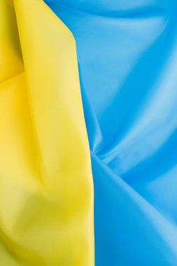 Ukrayna bayrağı. Ukrayna bayrağını dalgalandırın. Ukrayna bayrak sembolü.