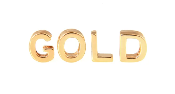 Золотые буквы — стоковое фото