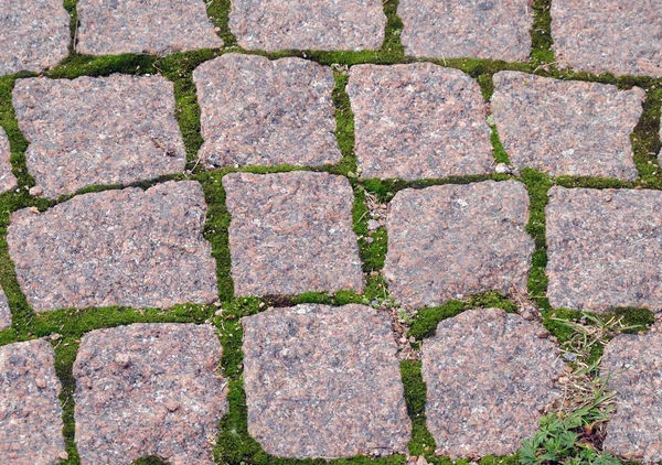 En gammal kullerstensväg — Stockfoto