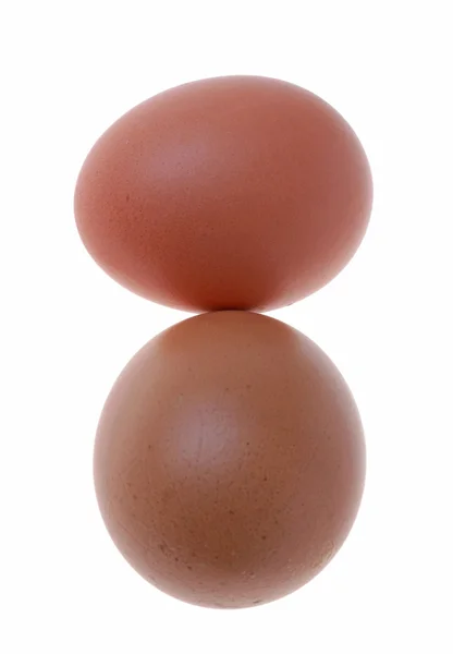 Två olika ägg — Stockfoto