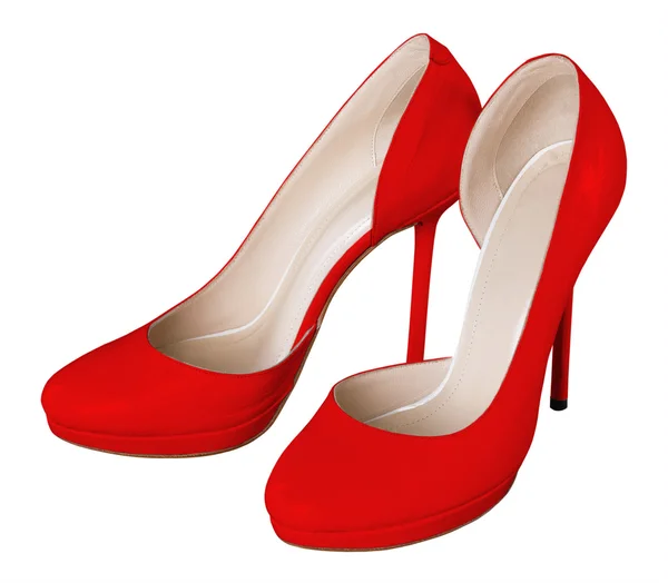 Kırmızı Bayan Ayakkabı — Stok fotoğraf