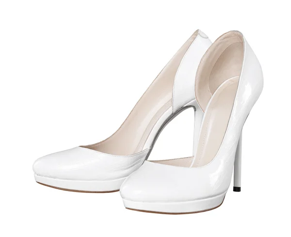 Zapatos de mujer blancos — Foto de Stock