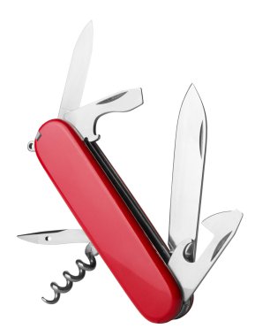 Kırmızı swiss army bıçağı