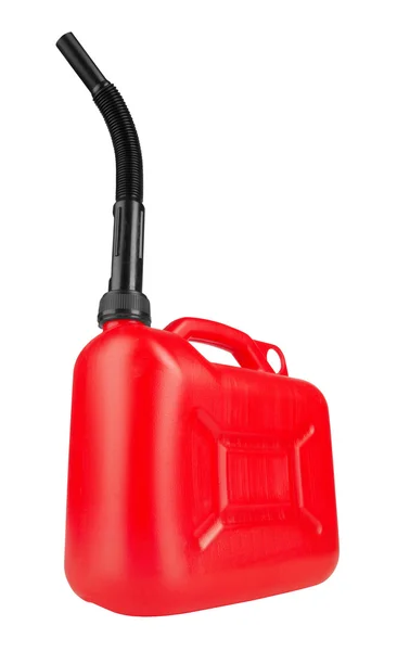 Röd jerrycan — Stockfoto