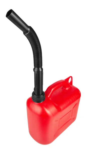 Röd jerrycan — Stockfoto