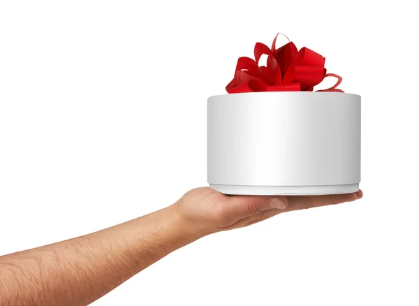 Gift Box in hand — Stock Photo, Image