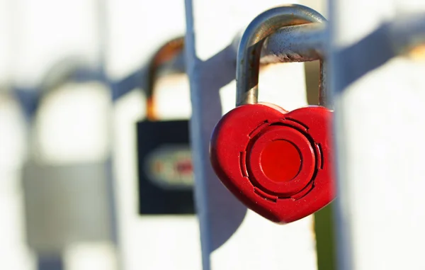 Lock with heart — Stock Photo, Image