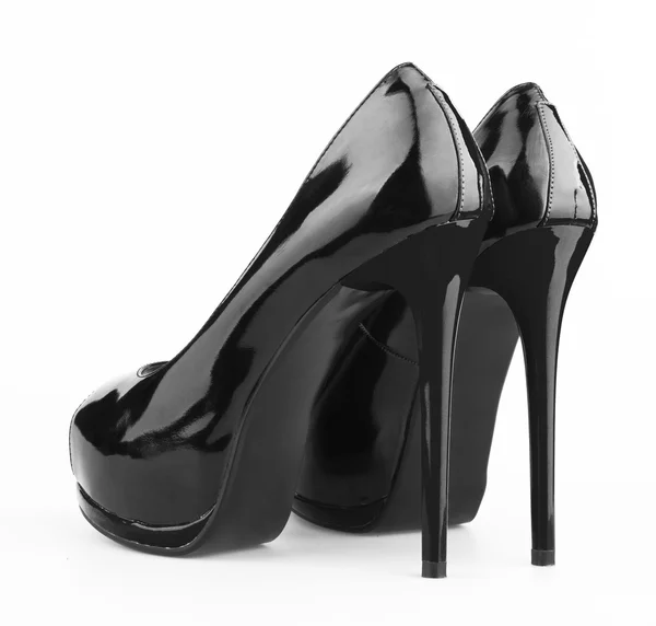Black woman shoes — Stock Photo, Image
