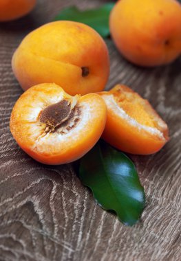 yaprakları ile kayısı