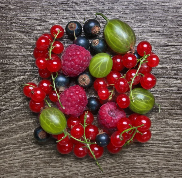 Blandade bär bakgrund — Stockfoto