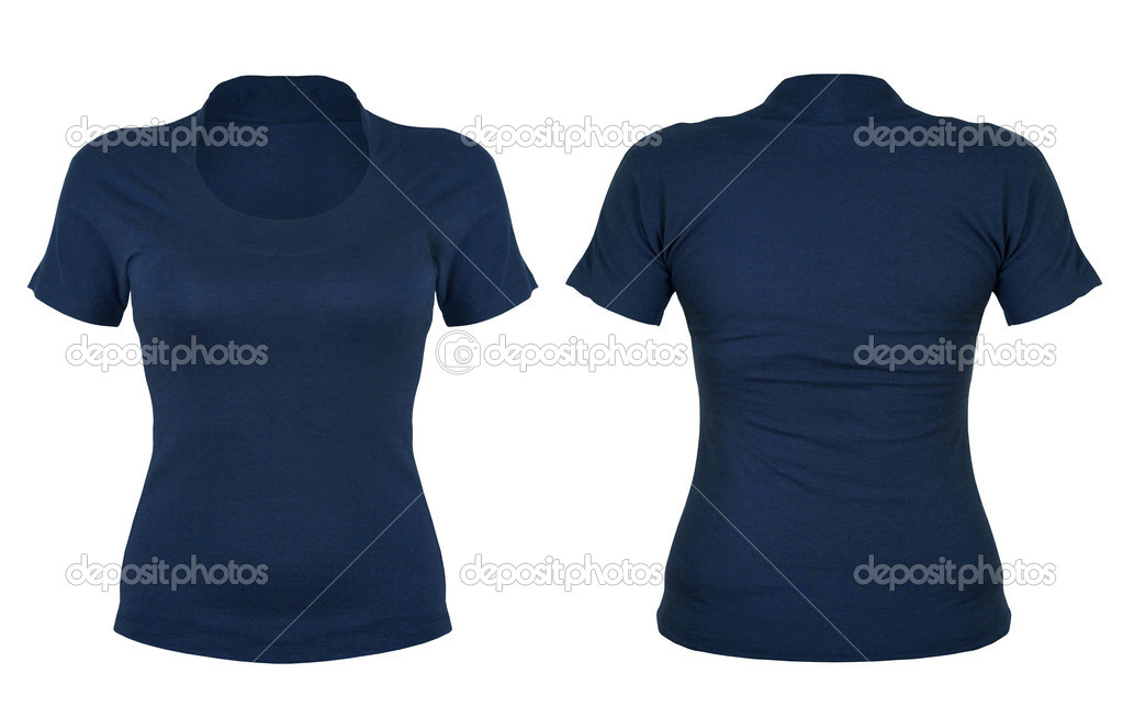 Front and back blue t-shirt