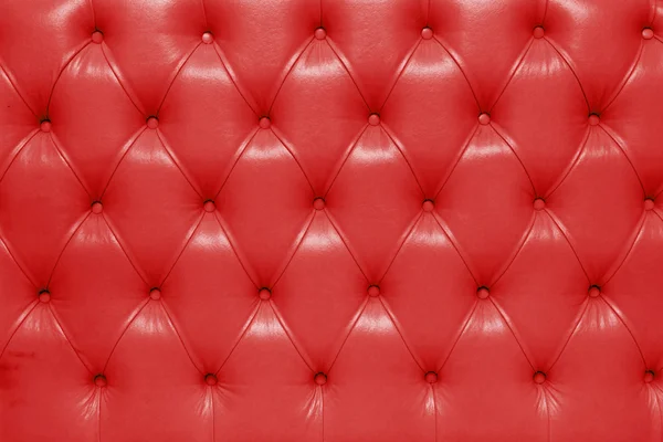 Estofos de couro genuíno vermelho — Fotografia de Stock