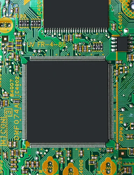 Primer plano de la placa de circuito electrónico —  Fotos de Stock