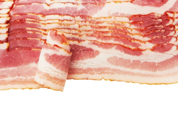 Taze dilimlenmiş domuz pastırma — Stok fotoğraf