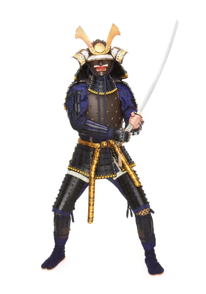 Samurai con armadura — Foto de Stock