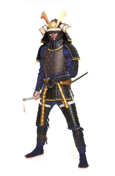 Samurai in Rüstung — Stockfoto