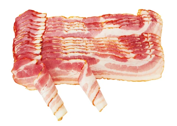 Fresh Sliced Pork Bacon — Stock Image Fresh Sliced Pork Bacon Royalty Free Stock Photos