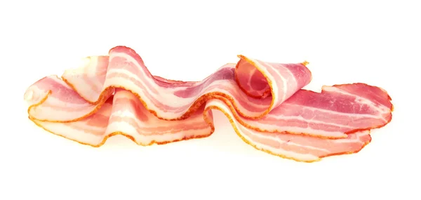 Bacon di maiale affettato fresco — Foto Stock