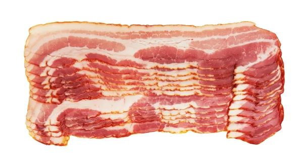 Vers gesneden varkensvlees spek — Stockfoto