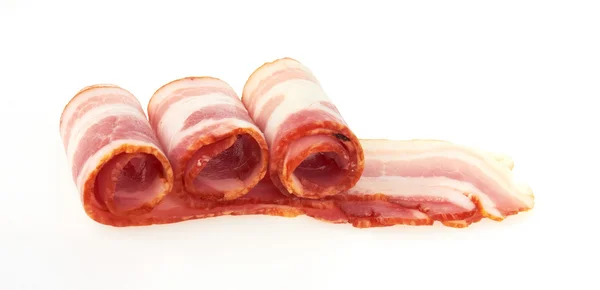 Bacon di maiale affettato fresco — Foto Stock