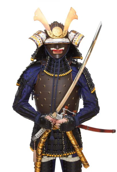 Samuraj v brnění — Stock fotografie
