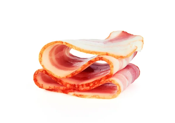 Bacon de porco em fatias frescas — Fotografia de Stock