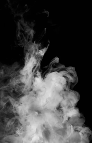 Humo Blanco Sobre Fondo Negro —  Fotos de Stock