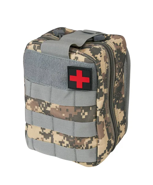 Army First Aid Kit Isolerad Vit Bakgrund — Stockfoto