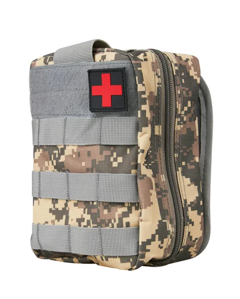 Army First Aid Kit Isolerad Vit Bakgrund — Stockfoto