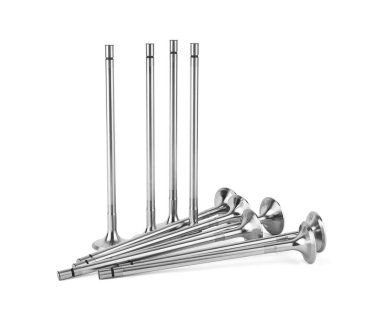 Motor valfleri beyaz arkaplanda izole edildi