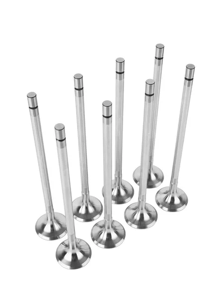 Engine Valves Isolated White Background — Stockfoto