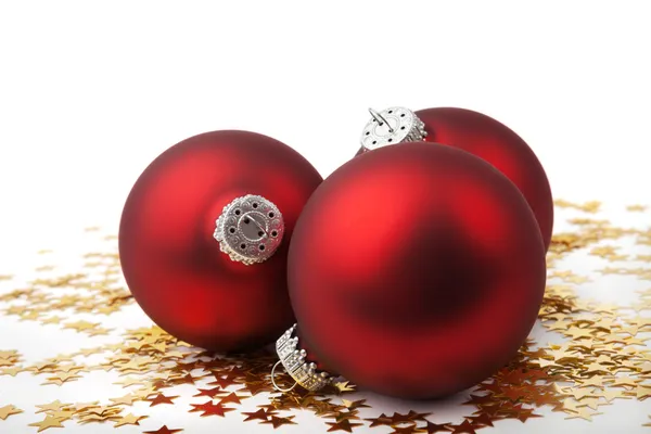 Christmas Bauble and Stars — Stock Photo, Image