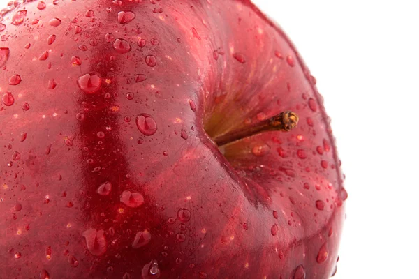 La moitié de pomme rouge — Photo