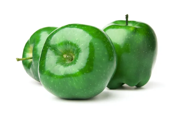 Roter und grüner Apfel — Stockfoto