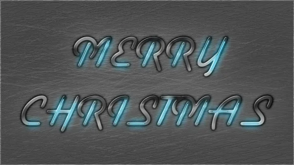 Merry Christmas Techno Style Typography — Stock Photo, Image