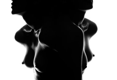 Klasik tek renkli sanatsal çıplaklık kadın tarzı resim