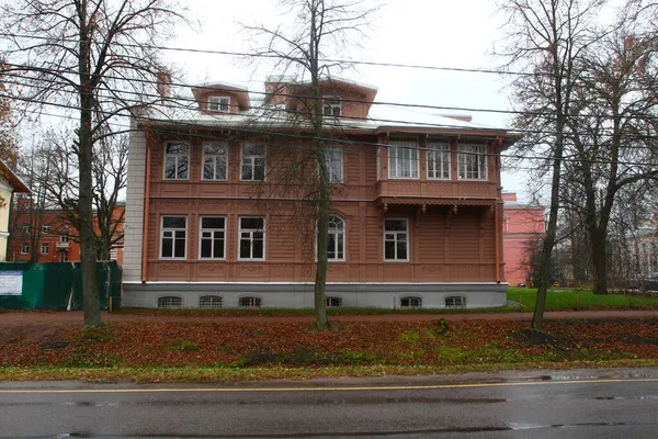 Petergof Petersburg Russia November 2021 Details Architectuur Van Peterhofstad Straatscènes — Stockfoto