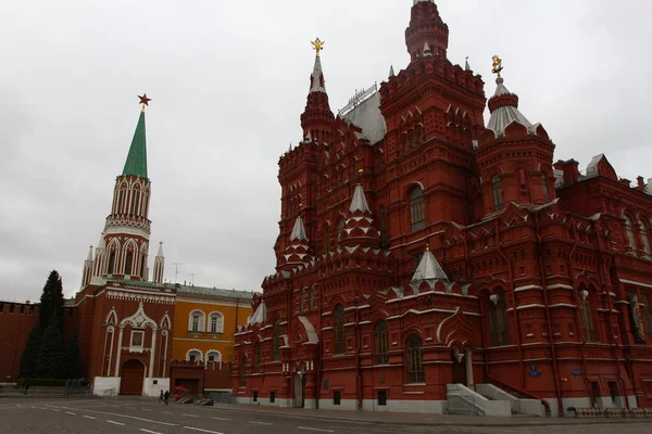 Moscow Rússia Novembro 2021 Caminhando Praça Vermelha Lugar Famoso Rússia — Fotografia de Stock