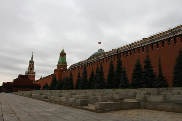 Moscú Rusia Noviembre 2021 Caminando Por Plaza Roja Famoso Lugar — Foto de Stock