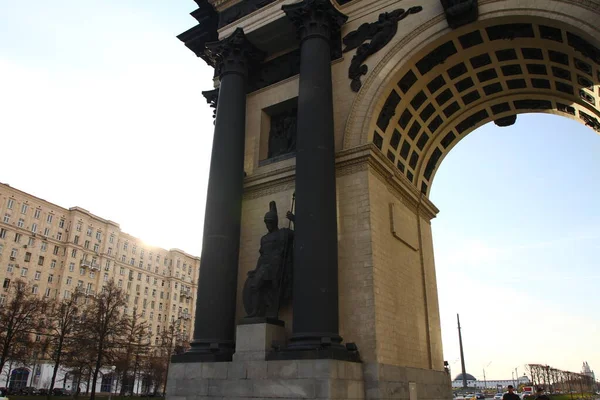 Moscow Russia November 2021 Triumphal Arch Moscow Elements Details — Fotografia de Stock