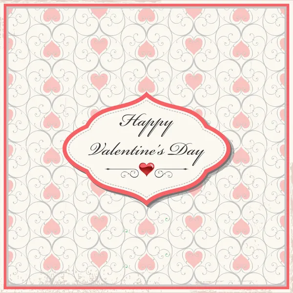 Valentine's card — Stock Vector