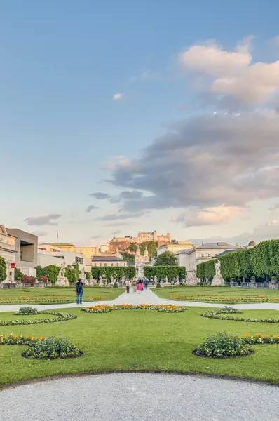 Mirabell Garden (Mirabellgarten) em Salzburgo, Áustria — Fotografia de Stock